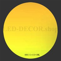 Filtre adhésif couleur diamètre 17,5 cm pour spots lrd. ref: Jaune soleil.