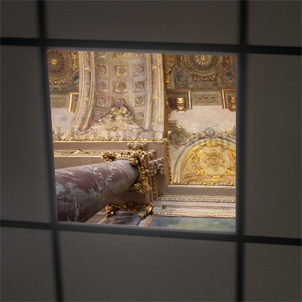 Visuel diffusant ref: vitraux 1. Format: 60 x 120 cm