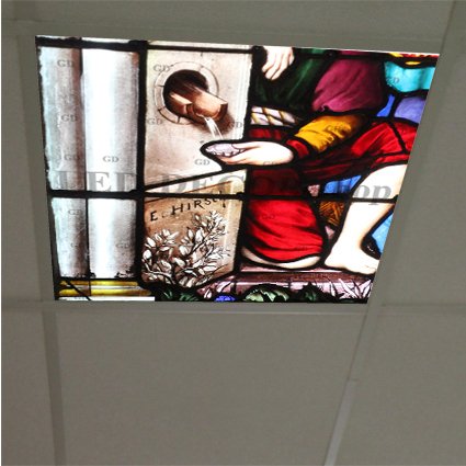 Sticker ref: Vitraux 6216 pour dalle led 60 x 60 cm de faux plafond