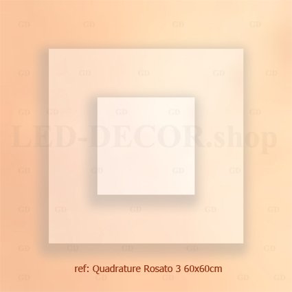 Décor diffusant pour dalles led 60 x 60 cm ref: Quadrature Rosato 3