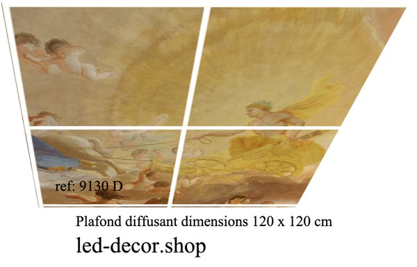 Plafond décor diffusant backligth ref: 9130 D de dimensions 120 x120 cm.