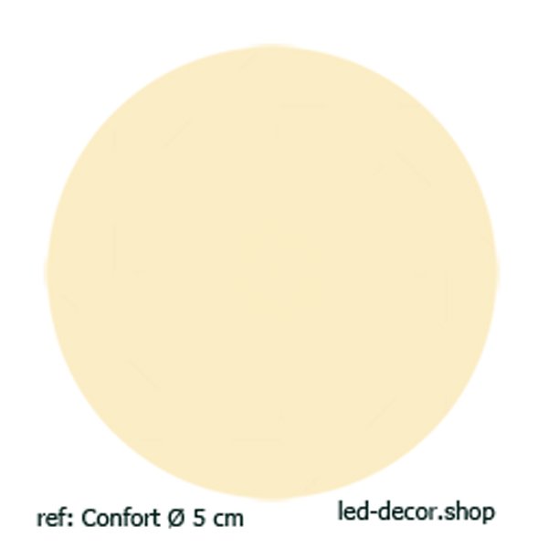 Filtre couleur adhésif petit format ref: Nuancé Ocre. Pour spot led Ø 5 cm, 4 cm, etc...