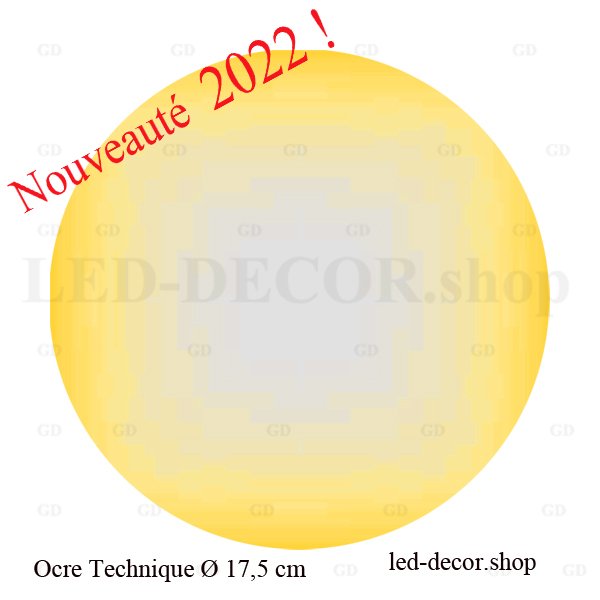 Filtre couleur adhésif ref: Nuancé Ocre Ø 17,5 cm pour spots led.